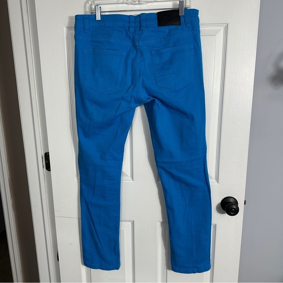 Victorious jeans, size 34x32, bright blue, twill, skinny, spring, summer - Picture 3 of 8